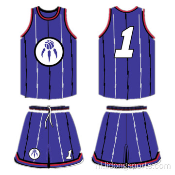 Op maat gemaakte heren nieuwste basketball jersey ontwerp